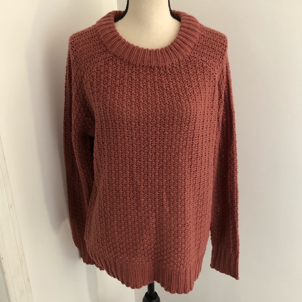 NWT! Cloth by design dusty rose sweater Sz L